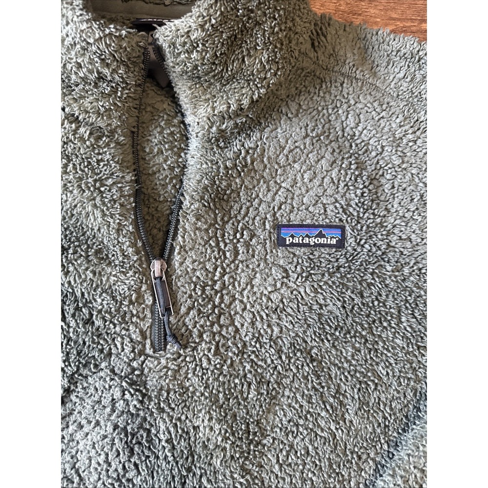 Patagonia Sweatshirt Womens L Teal Blue Green Los Gatos 1/4 Zip Fleece Pullover